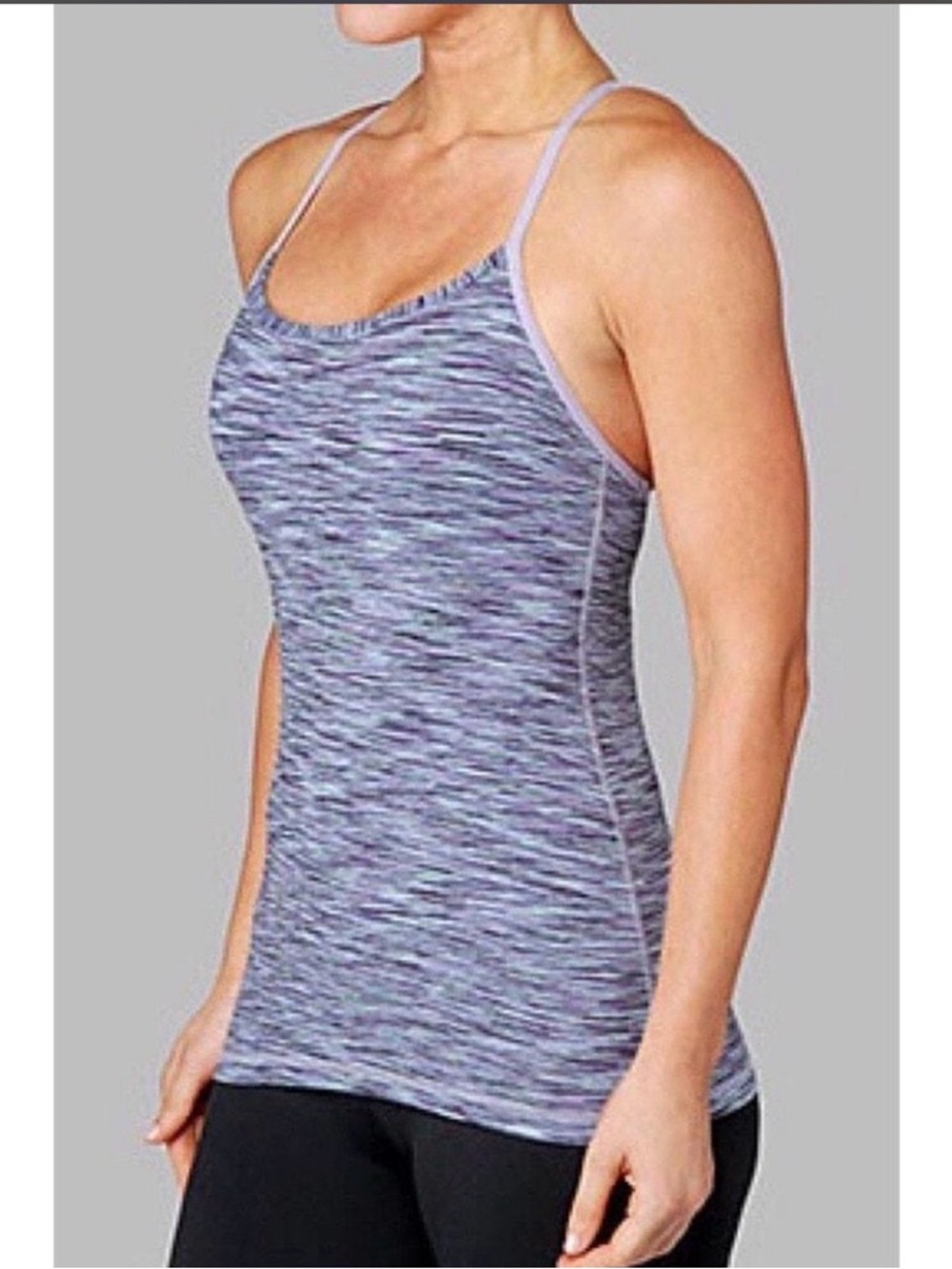 Lululemon Power Y Tank Space Dye Lavender